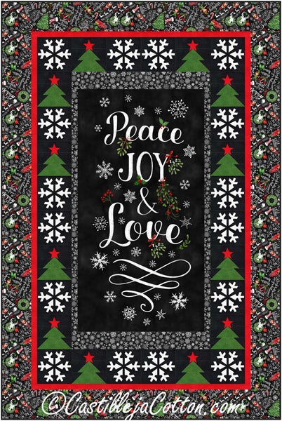 Peace, Joy and Love Quilt Pattern CJC-55312w  - Wholesale Product