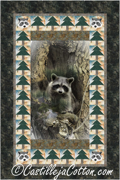 Raccoon Quilt Pattern CJC-56581w  - Wholesale Product