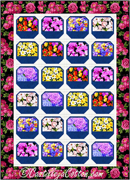 Bouquet Baskets Quilt Pattern CJC-56931w  - Wholesale Product