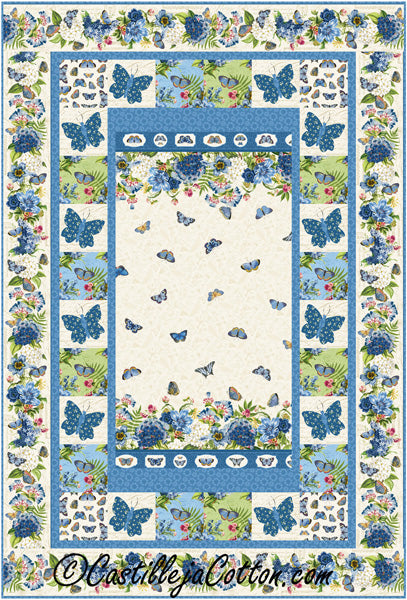 Blue Butterflies Quilt Pattern CJC-57731w  - Wholesale Product