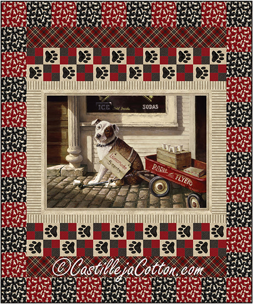 Dog and Lemonade Quilt Pattern CJC-58311 - Paper Pattern