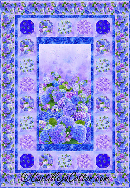 Hydrangea Panel Quilt Pattern CJC-58381 - Paper Pattern