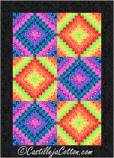 Calliope Sixteen FQ Trip Quilt CJC-58672e  - Downloadable Pattern