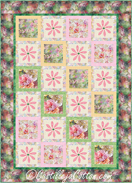 Enchanted Wildflowers Warm Quilt Pattern CJC-58882 - Paper Pattern