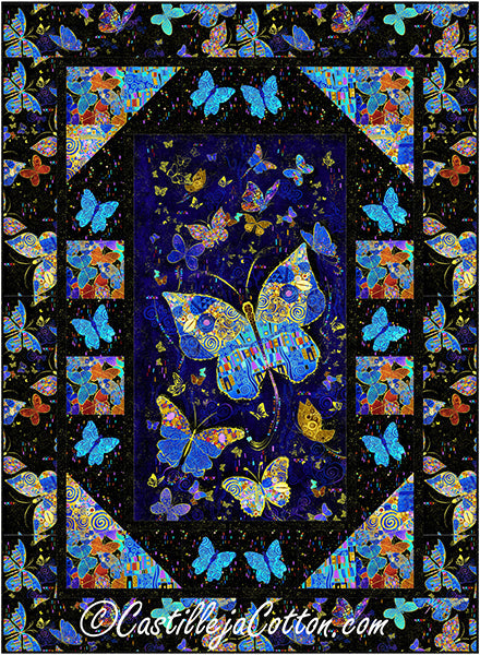 Golden Butterflies Quilt Pattern CJC-58991 - Paper Pattern