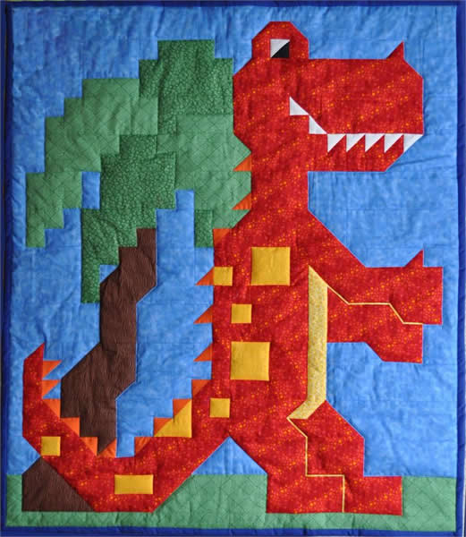 T-Rex Quilt CQ-005e - Downloadable Pattern