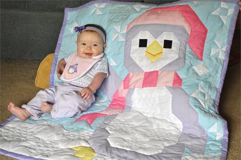 Penguin Quilt Pattern CQ-024w  - Wholesale Product