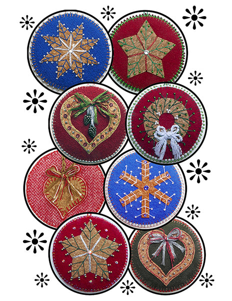 Classic Circle Ornaments/Tags DBM-043e  - Downloadable Pattern