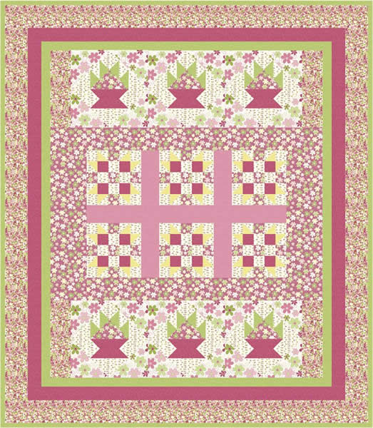 Emma's Baskets Quilt FHD-117e - Downloadable Pattern