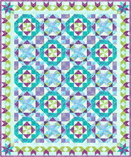 Purple Paradise Quilt FHD-320e - Downloadable Pattern