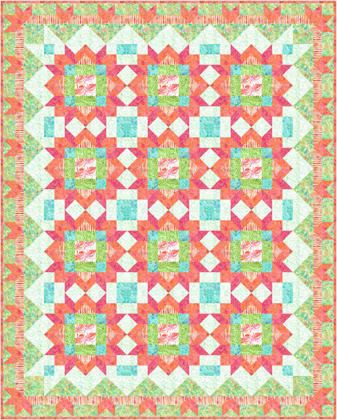 Tropical Paradise Quilt Pattern FHD-321 - Paper Pattern