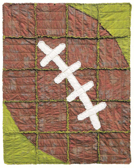 Score! Football Quilt Pattern HHQ-7429w  - Wholesale Product