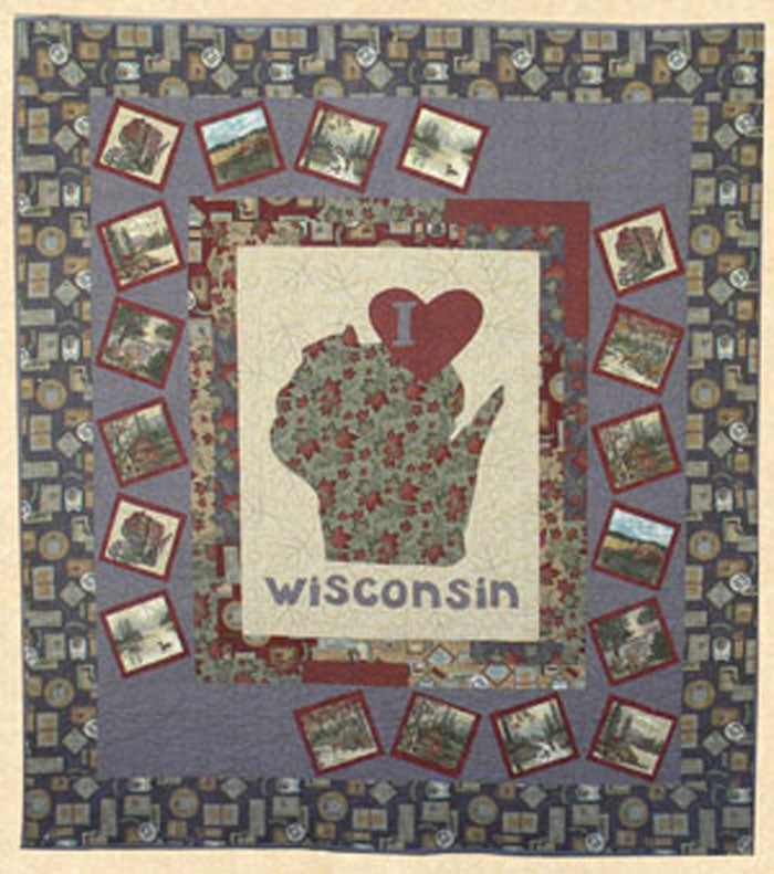 I Love Wisconsin! Quilt Pattern HHQ-7436w  - Wholesale Product