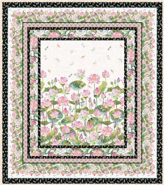 Lily Pond Lap Quilt Pattern HHQ-7479w  - Wholesale Product