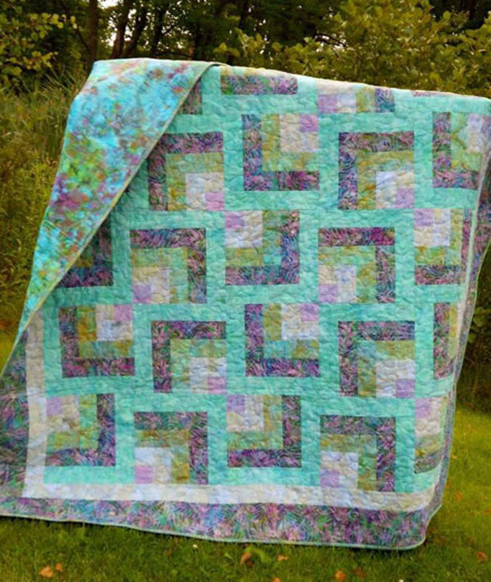 Purple Maze Quilt Pattern LLD-077w  - Wholesale Product