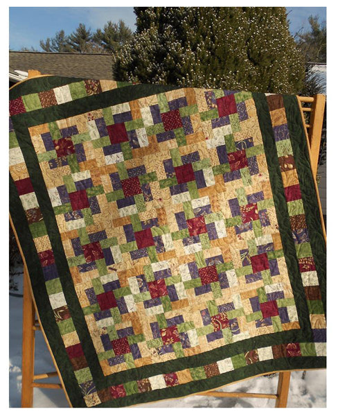 The Woodsmen's Puzzle Quilt LLD-078e - Downloadable Pattern