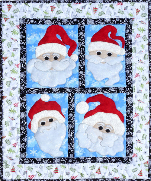 Jolly Santa's Wall Hanging MMD2-J184e - Downloadable Pattern