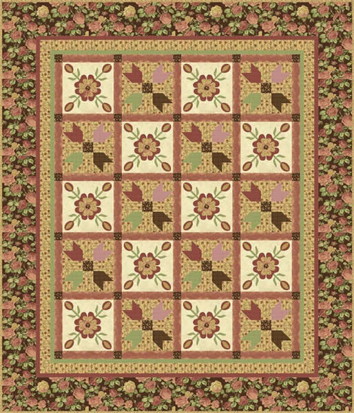 Rosie's Posies Quilt Pattern PC-114w  - Wholesale Product