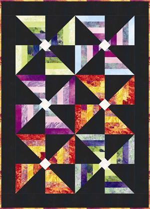 Poppin' Pinwheels Quilt PC-118e - Downloadable Pattern