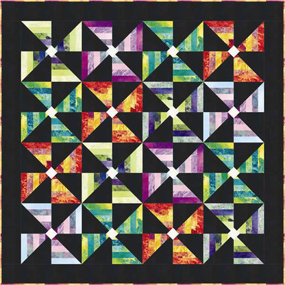 Poppin' Pinwheels Quilt PC-118e - Downloadable Pattern