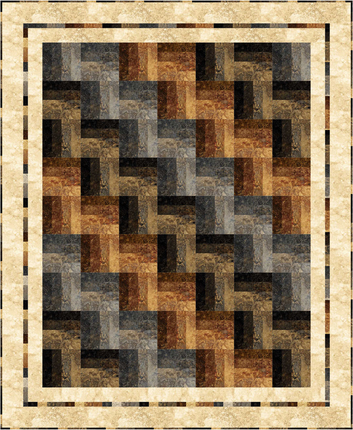 Strip-Easy Rail Fence Quilt PC-187e - Downloadable Pattern