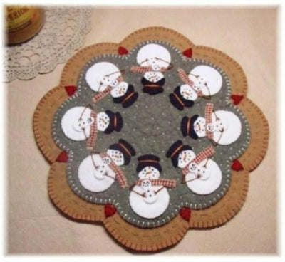 Snowmoms Penny Rug Candle Mat Pattern PLP-109 - Paper Pattern