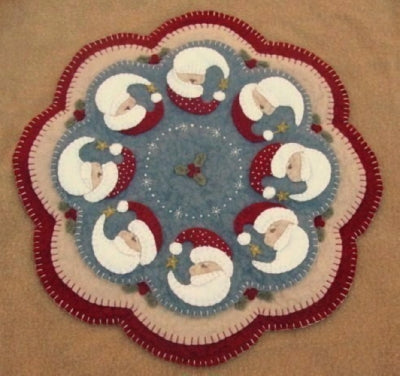 Believe - Christmas Penny Rug Candle Mat Pattern PLP-119  - Paper Pattern