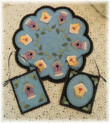 Summer Rental Penny Rug Candle Mat Set Pattern PLP-164 - Paper Pattern