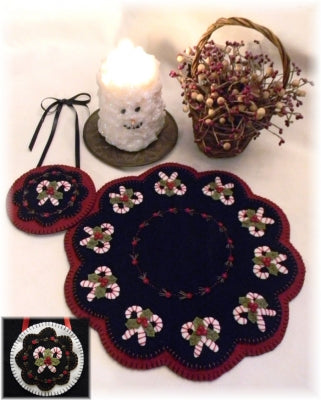 Christmas Candy Candle Mat Pattern PLP-178 - Paper Pattern