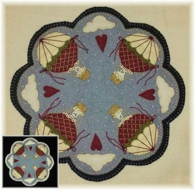 Up Up & Away! Candle Mat Pattern PLP-186 - Paper Pattern