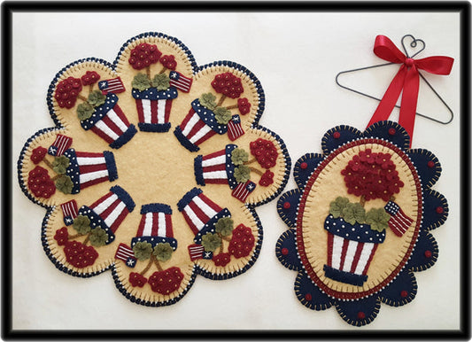 Memorial Day Candle Mat & Mini Mat Pattern PLP-231 - Paper Pattern