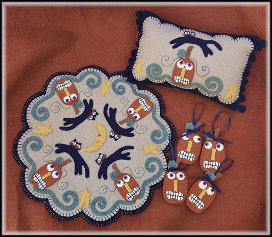 Mischief Night Candle Mat, Mini Pillow & Ornies Pattern PLP-238 - Paper Pattern