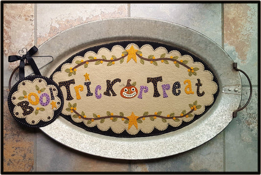 Trick or Treat Table Mat & Mini Mat Pattern PLP-245 - Paper Pattern