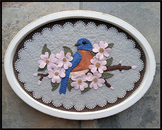 Eastern Bluebird Table Mat PLP-264e - Downloadable Pattern