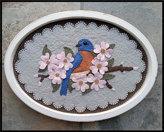 Eastern Bluebird Table Mat Pattern PLP-264 - Paper Pattern