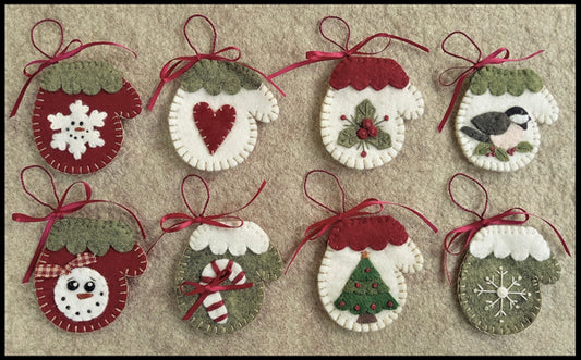 Mini Mittens ornaments PLP-270e - Downloadable Pattern