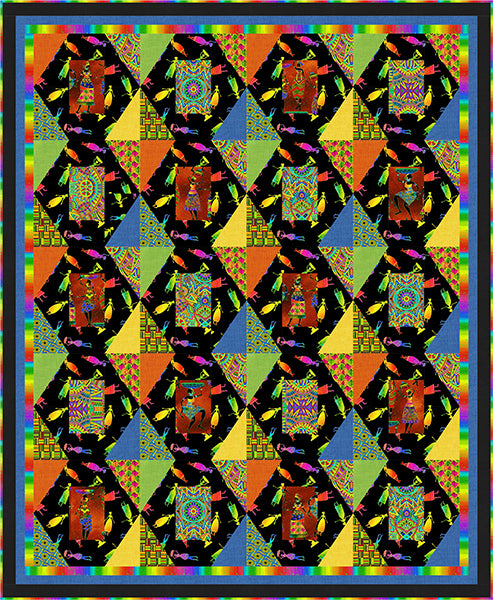 Distant Diamonds Quilt PS-1087e - Downloadable Pattern