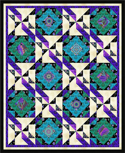 Grape Jelly & Blueberry Jam Quilt PS-1088e - Downloadable Pattern