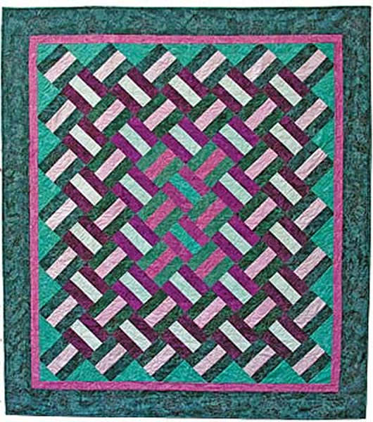 Cross Ties Quilt Pattern - Straight to the Point Series QW-04w  - Wholesale Product