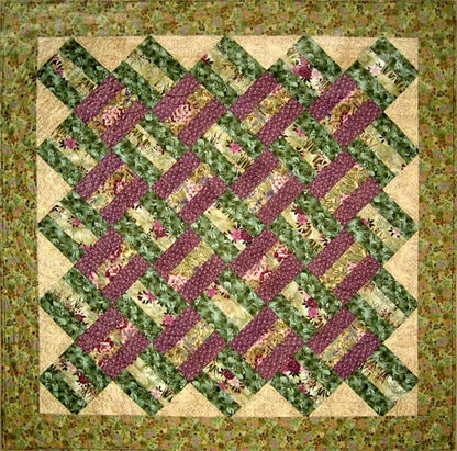 Cross Ties Quilt Pattern - Straight to the Point Series QW-04w  - Wholesale Product