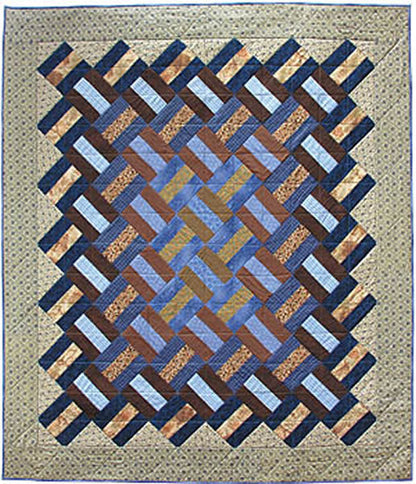 Cross Ties Quilt Pattern - Straight to the Point Series QW-04w  - Wholesale Product