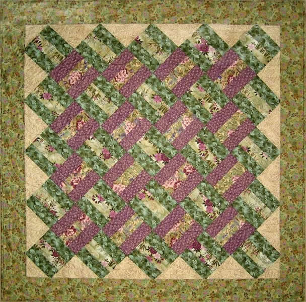 Cross Ties Quilt Pattern - Straight to the Point Series QW-04w  - Wholesale Product