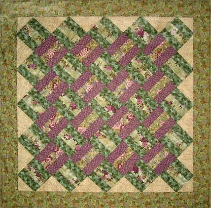 Cross Ties Quilt Pattern - Straight to the Point Series QW-04w  - Wholesale Product