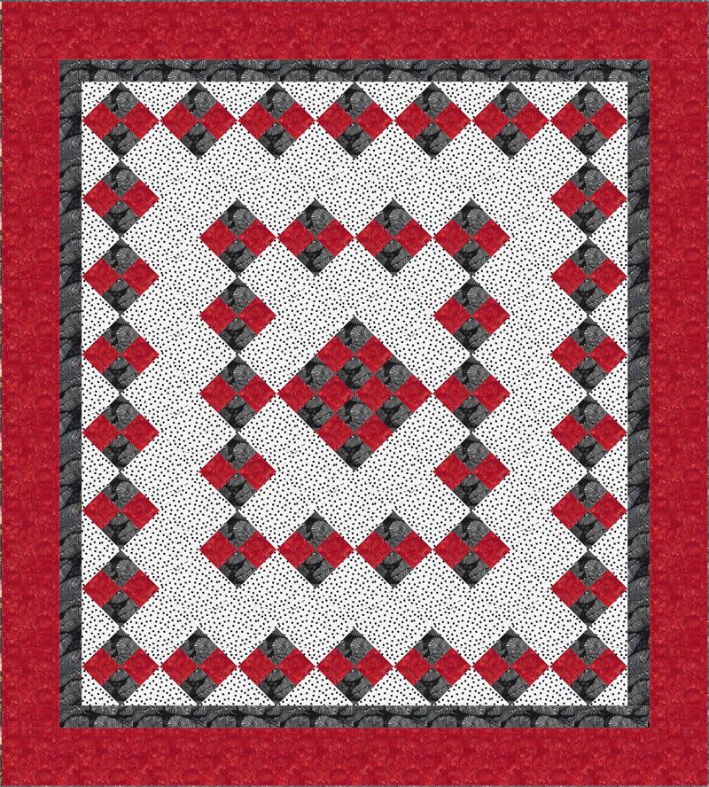 Foxtrot Quilt Pattern - Straight to the Point Series QW-05w  - Wholesale Product