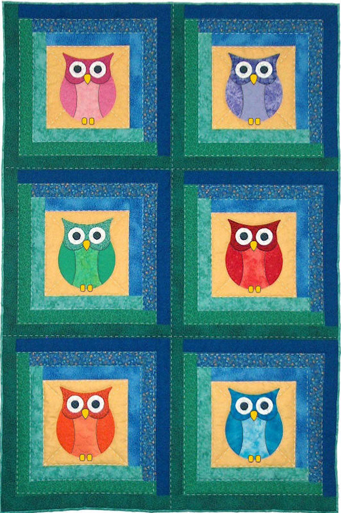 Whoo's in the Cabin Quilt SCN-2055e - Downloadable Pattern