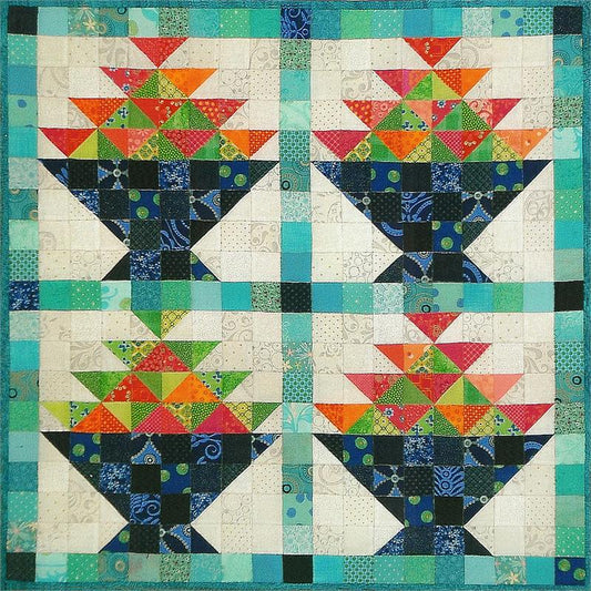 Aunt Claudia's Fruit Bowl Quilt SP-101e - Downloadable Pattern