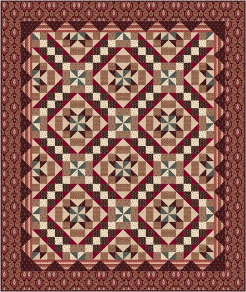 Jacob's Ladder Quilt TL-12e - Downloadable Pattern