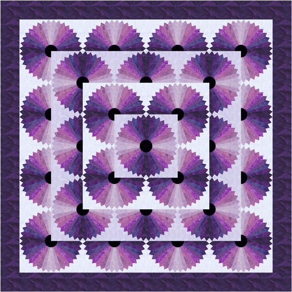 Purple Craze Quilt Pattern TTQ-109w  - Wholesale Product