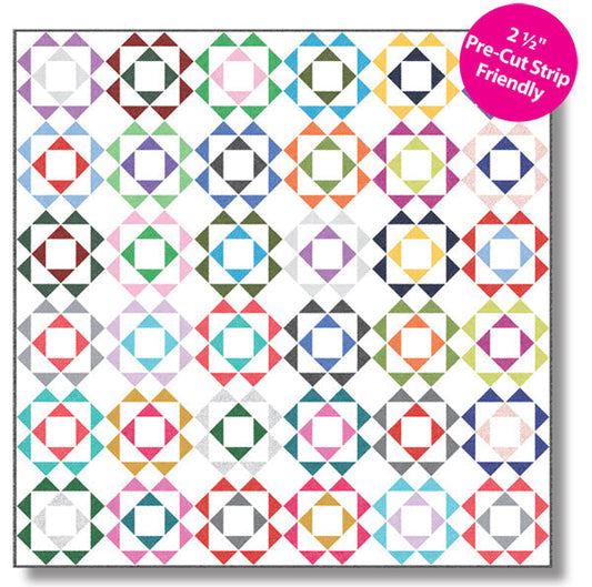 Mod Flowers Quilt Pattern TWW-0542 - Paper Pattern