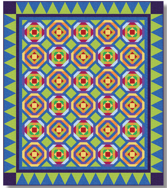 Jelly Bean Blast II Quilt Pattern TWW-0649 - Paper Pattern